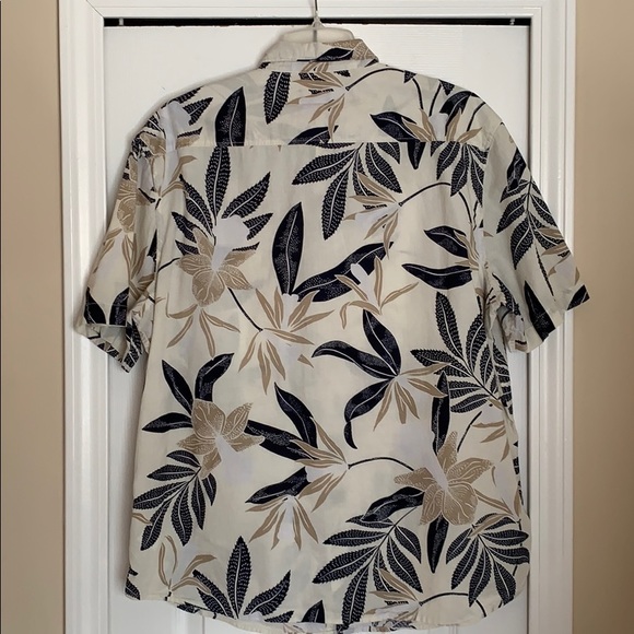 H&M tropical print button down shirt size L - Picture 6 of 8
